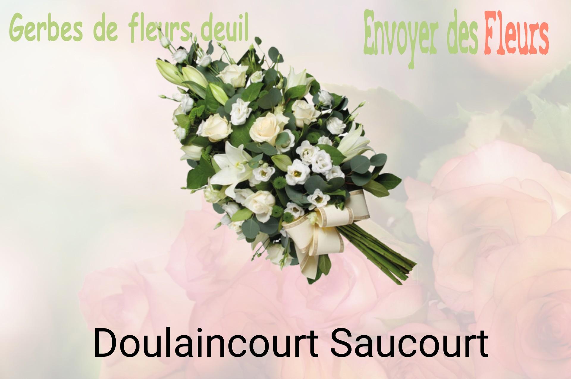 Gerbe de fleurs de deuil livrée à Doulaincourt-Saucourt